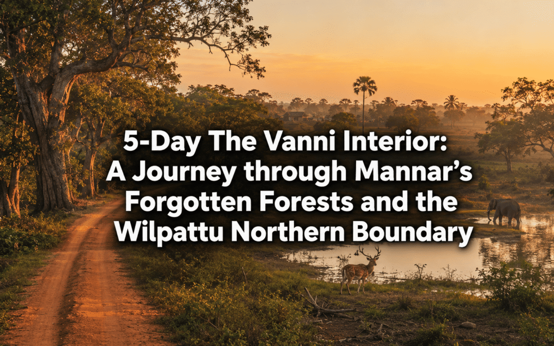 5-Day The Vanni Interior: A Journey through Mannar’s Forgotten Forests and the Wilpattu Northern Boundary