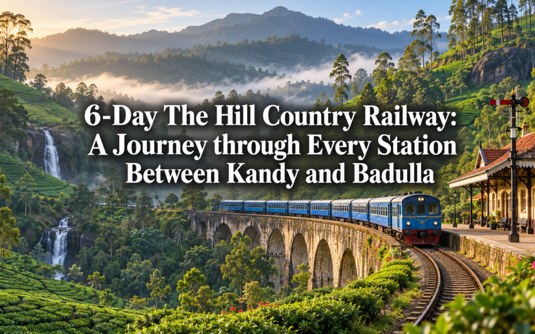 6-Day The Hill Country Railway: A Journey through Every Station Between Kandy and Badulla