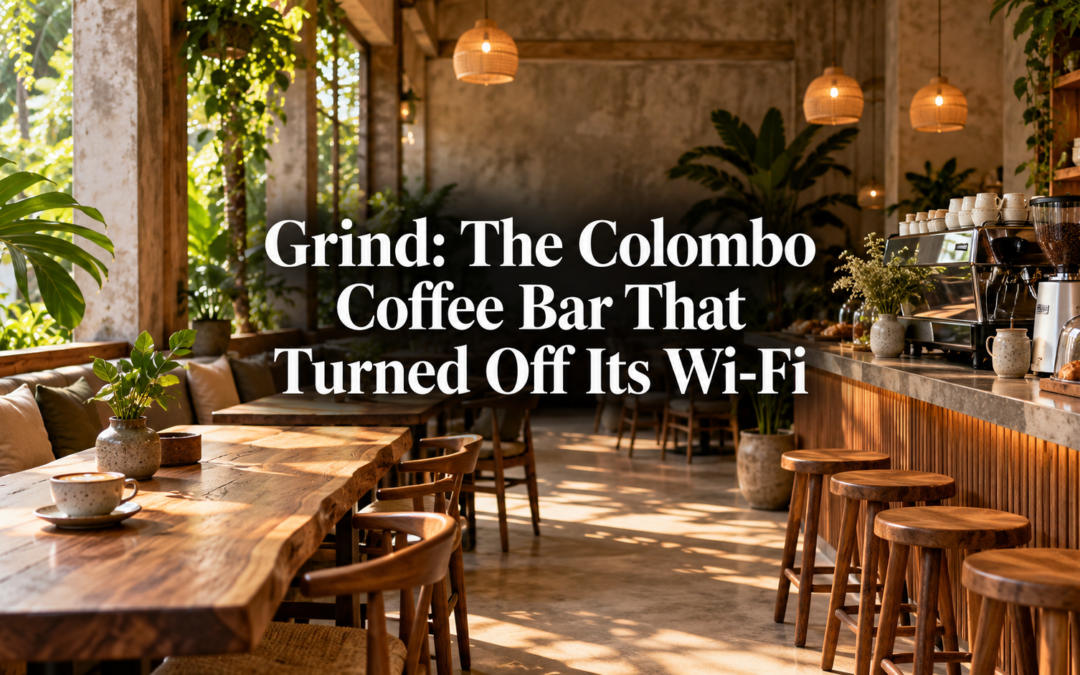 Grind: The Colombo Coffee Bar That Turned Off Its Wi-Fi